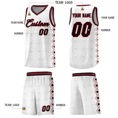 White Side Blocks Sports Uniform Basketball Jersey 5