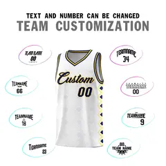 White Side Blocks Sports Uniform Basketball Jersey 4