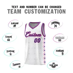 White Side Blocks Sports Uniform Basketball Jersey 4