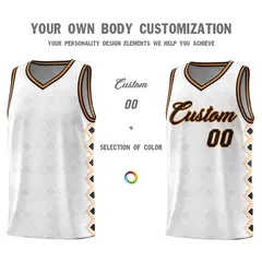 White Side Blocks Sports Uniform Basketball Jersey 3