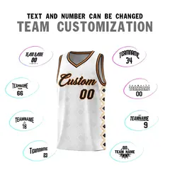 White Side Blocks Sports Uniform Basketball Jersey 4