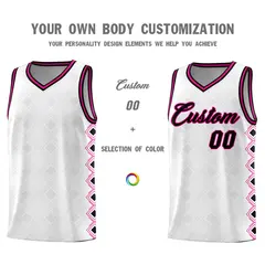 White Side Blocks Sports Uniform Basketball Jersey 3