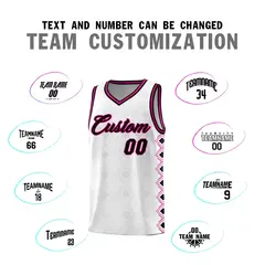White Side Blocks Sports Uniform Basketball Jersey 4