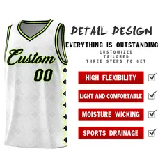 White Side Blocks Sports Uniform Basketball Jersey 2