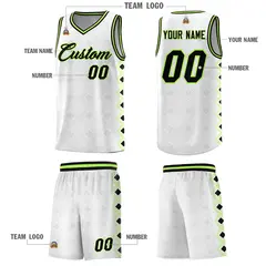 White Side Blocks Sports Uniform Basketball Jersey 5