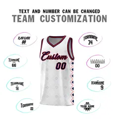 White Side Blocks Sports Uniform Basketball Jersey 4