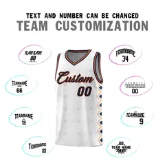 White Side Blocks Sports Uniform Basketball Jersey 4
