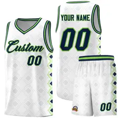 White Side Blocks Sports Uniform Basketball Jersey 1