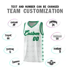 White Side Blocks Sports Uniform Basketball Jersey 4
