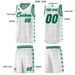White Side Blocks Sports Uniform Basketball Jersey 5
