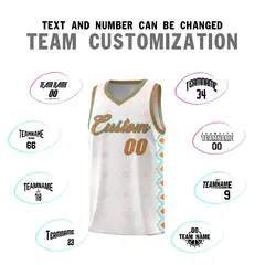 White Side Blocks Sports Uniform Basketball Jersey 4