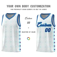 White Side Blocks Sports Uniform Basketball Jersey 3