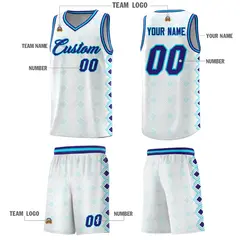 White Side Blocks Sports Uniform Basketball Jersey 5