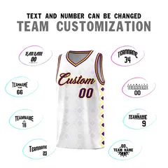White Side Blocks Sports Uniform Basketball Jersey 4