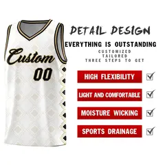 White Side Blocks Sports Uniform Basketball Jersey 2
