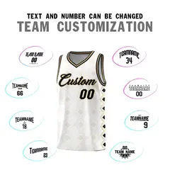 White Side Blocks Sports Uniform Basketball Jersey 4
