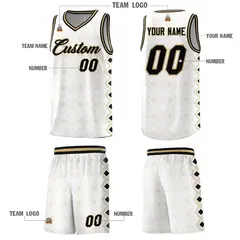 White Side Blocks Sports Uniform Basketball Jersey 5