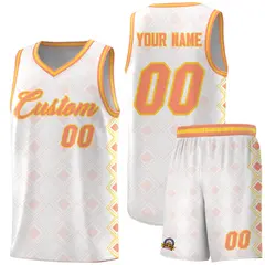 White Side Blocks Sports Uniform Basketball Jersey 1