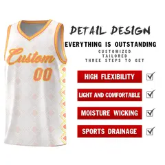 White Side Blocks Sports Uniform Basketball Jersey 2