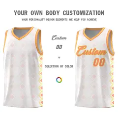 White Side Blocks Sports Uniform Basketball Jersey 3