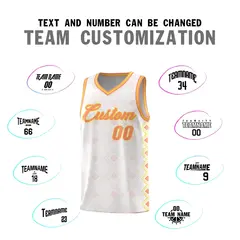 White Side Blocks Sports Uniform Basketball Jersey 4