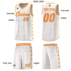 White Side Blocks Sports Uniform Basketball Jersey 5