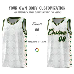 White Side Blocks Sports Uniform Basketball Jersey 3