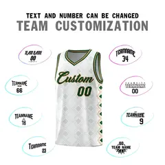 White Side Blocks Sports Uniform Basketball Jersey 4