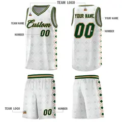 White Side Blocks Sports Uniform Basketball Jersey 5