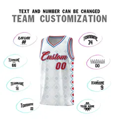 White Side Blocks Sports Uniform Basketball Jersey 4