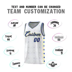 White Side Blocks Sports Uniform Basketball Jersey 4