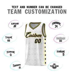 White Side Blocks Sports Uniform Basketball Jersey 4
