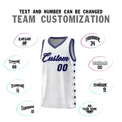 White Side Blocks Sports Uniform Basketball Jersey 4