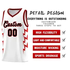 White Side Lightning Graffiti Basketball Uniform Jersey 2