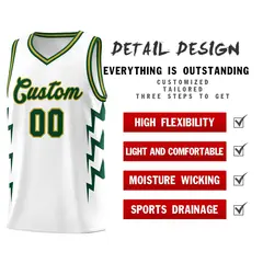 White Side Lightning Graffiti Basketball Uniform Jersey 2