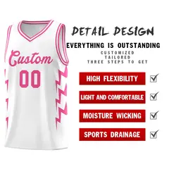 White Side Lightning Graffiti Basketball Uniform Jersey 2