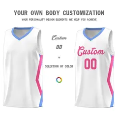White Side Rhombus Graffiti Basketball Jersey Set 3