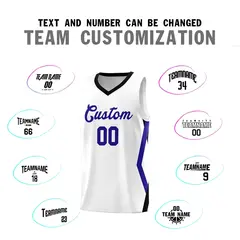 White Side Rhombus Graffiti Basketball Jersey Set 4