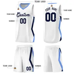 White Side Rhombus Graffiti Basketball Jersey Set 5