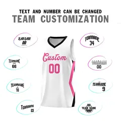 White Side Rhombus Graffiti Basketball Jersey Set 4