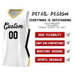 White Side Rhombus Graffiti Basketball Jersey Set 2
