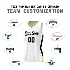White Side Rhombus Graffiti Basketball Jersey Set 4