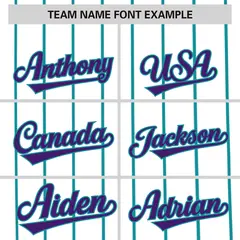 White Sky Blue Pinstripe Two-tone Side Baseball Jersey 3