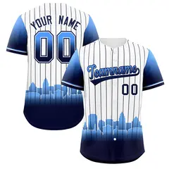 White Tampa City Silhouette Authentic Baseball Jersey