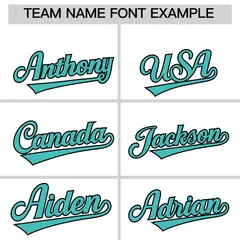White Teal Side Camo Baseball Jersey 3
