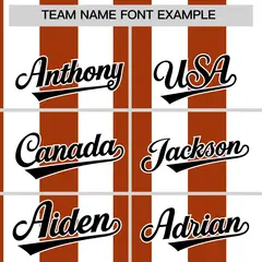 White Texas Orange Stripe Two-Button Softball Jersey 3