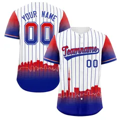 White Toronto City Silhouette Authentic Baseball Jersey