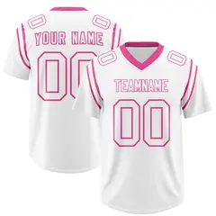 White Two-Tone Shoulder Cut Authentic Football Jersey