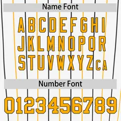 White Yellow and Black Bi-Color Stripes Baseball Jersey 4