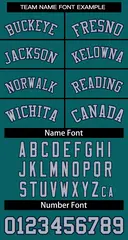 Women's Aqua Gray Navy Classic Baseball Jersey 5